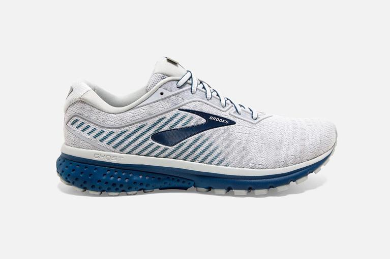 Brooks Ghost 12 Men's Road Running Shoes - White (23761-GXRV)